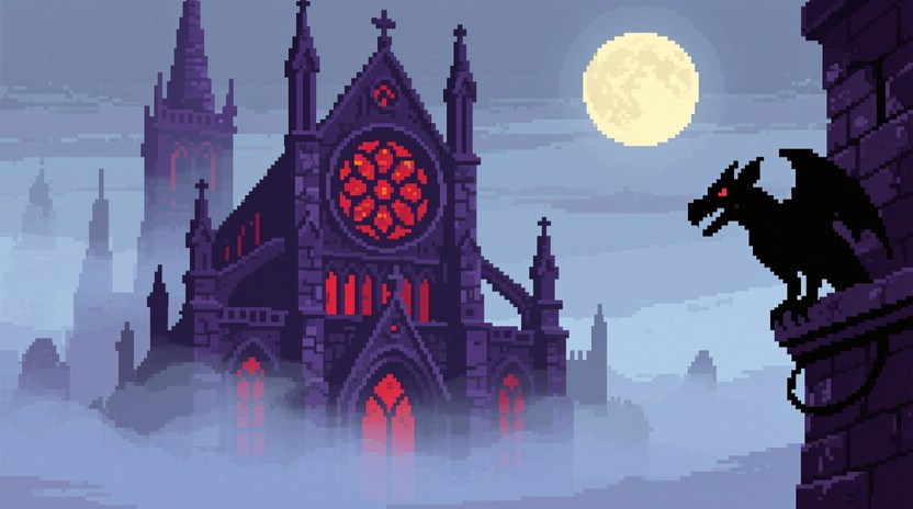 Free Gothic Pixel Cathedral Image - Gothic, Cathedral, Pixel | Download ...