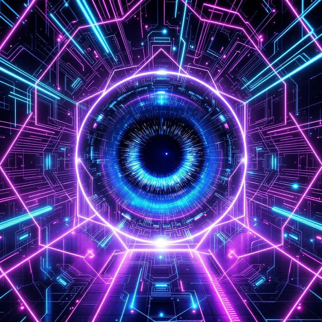 Cyber Vision Design Free Infinite Cyber Vision Image - Cyberpunk, Neon, Eye | Download at ...