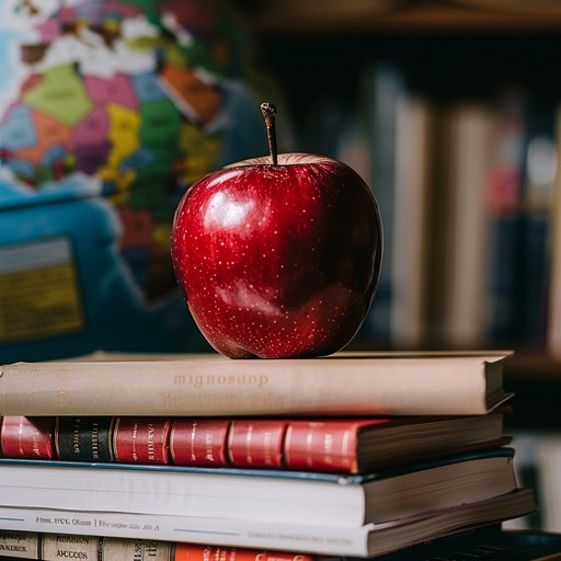 Free Apple on Books Image - Apple, Books, Education | Download at StockCake