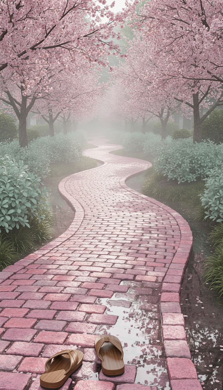 Free Pink Garden Pathway Image - Pathway, Cobblestone, Pink | Download ...