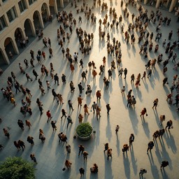 Free Crowds Create Patterns Image - Plaza, Crowd, Aerial | Download at ...