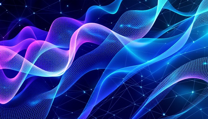 Free Flowing Digital Waves Image - Waves, Digital, Blue | Download at ...