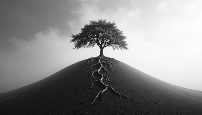 Free Rooted in Earth Image - Tree, Roots, Minimal | Download at StockCake