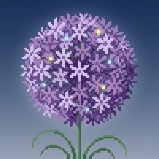 Free Purple Pixel Flower Image - Pixel, Art, Flower | Download at StockCake