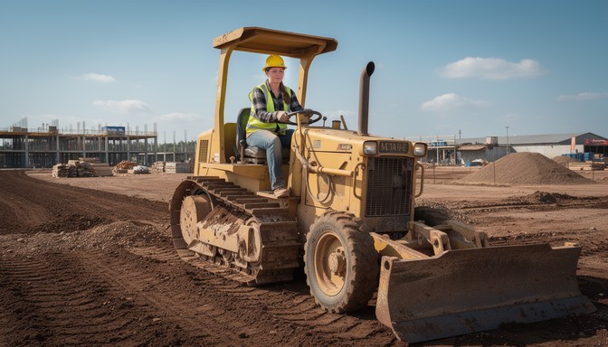 Free Woman Operating Bulldozer Image - Construction, Woman, Bulldozer ...