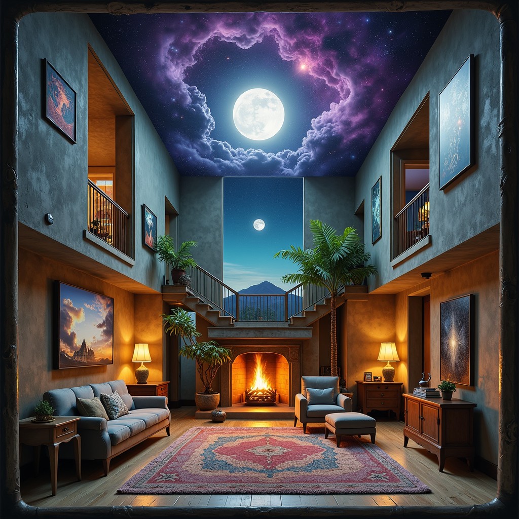 Free Moonlit Dream Home Image - Surreal, Dreamlike, Cosmos | Download ...
