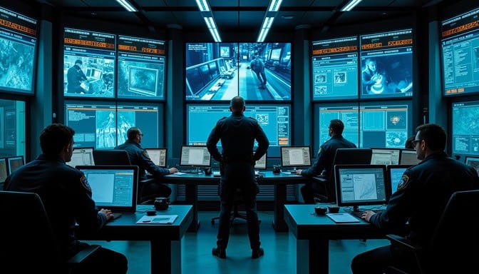 Free Surveillance Monitor Wall Image | Download at StockCake