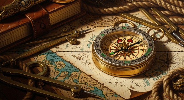 Download Antique Compass Art Image - Compass, Antique, Brass | StockCake