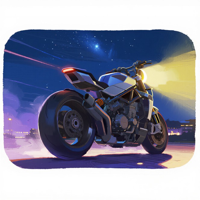 Free Night Rider Illuminated Image | Download at StockCake