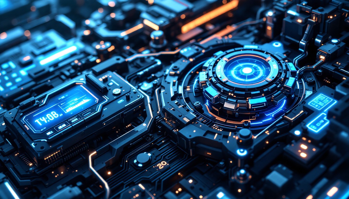 Download Glowing Tech Core Image - Cyberpunk, Futuristic, Technology ...