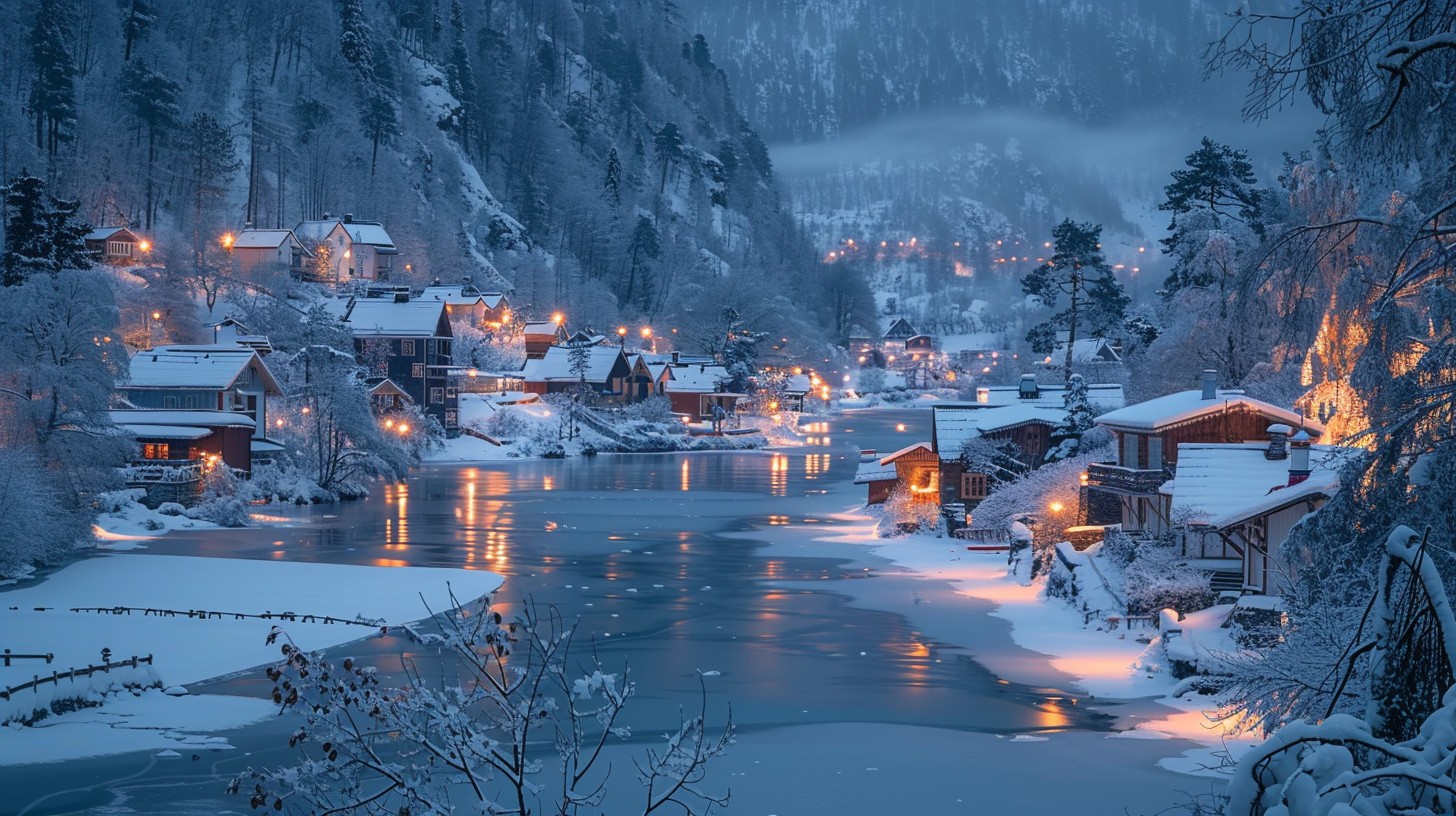 Free Winter Mountain Village Image - Winter, Village, Snow | Download ...