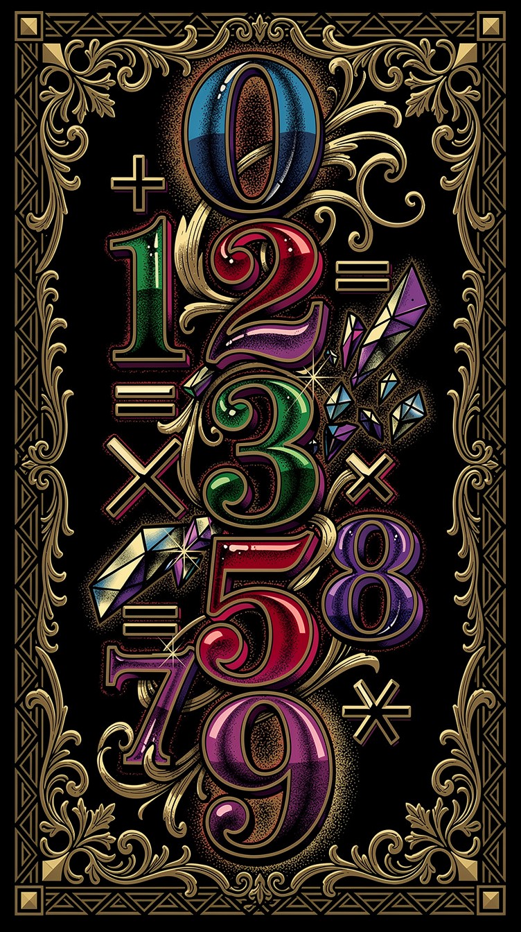 Free Jeweled Numerical Art Image - Numbers, Digits, Numerals | Download ...
