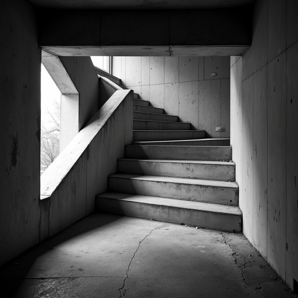 Free Geometric Shadow Play Image - Concrete, Staircase, Brutalist ...