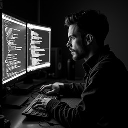 Free Digital Night Worker Image - Coder, Hacker, Programmer | Download ...