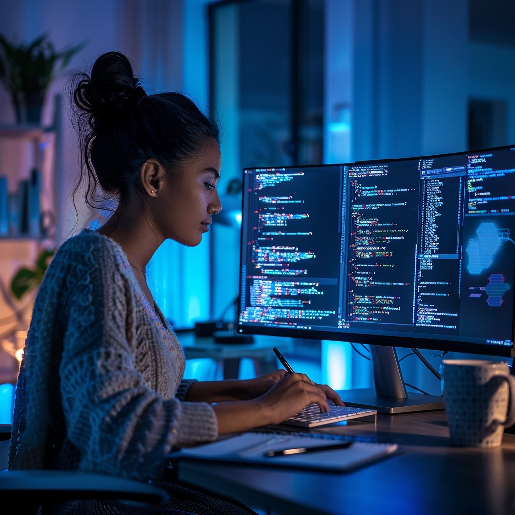 Free Programmer coding late Image - Technology, Programmer, Coding ...