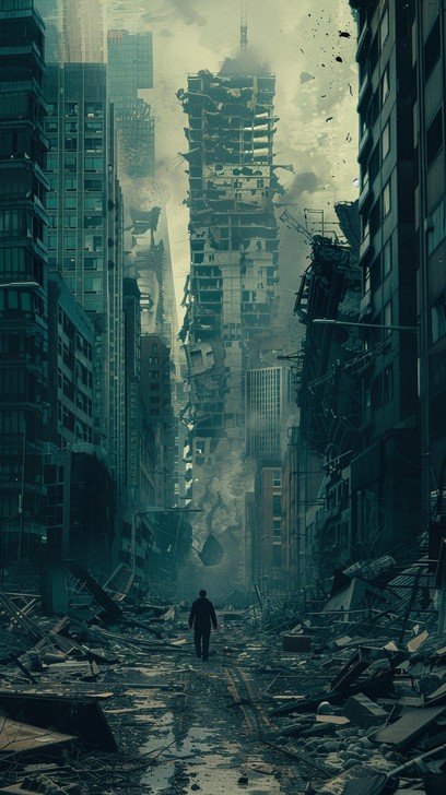 Free Futuristic City Ruins Image - Futuristic, Ruins, Desolate ...