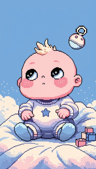 Free Adorable Pixel Baby Image - Pixel, Baby, Sprite | Download at ...