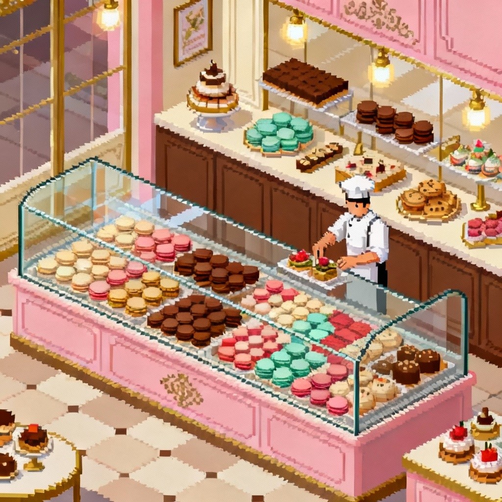 Free Pixel Pastry Paradise Photo - Patisserie, Macarons, Pixel ...
