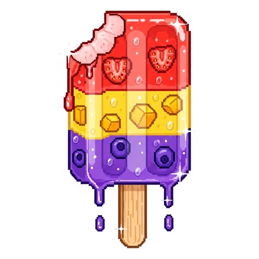 Free Pixelated Popsicle Perfection Image - Popsicle, Pixel, Art ...