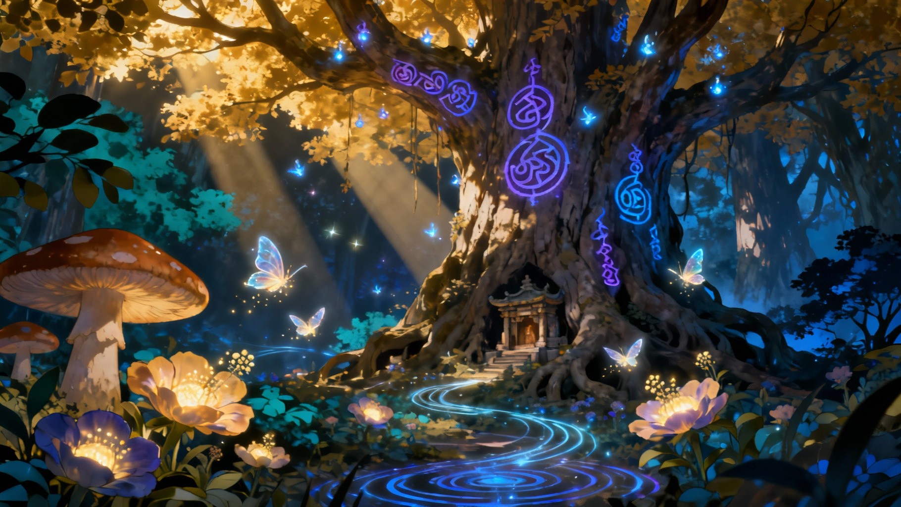 Free Enchanted Forest Magic Image - Enchanted, Forest, Anime | Download ...
