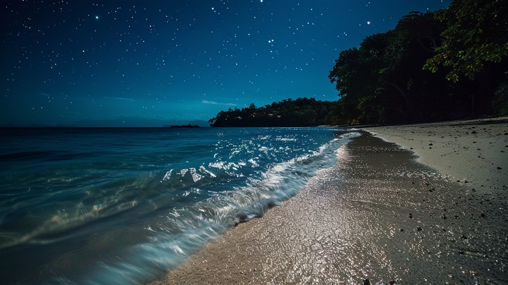 Free Starry Beach Night Image - Beach, Stars, Night | Download at StockCake