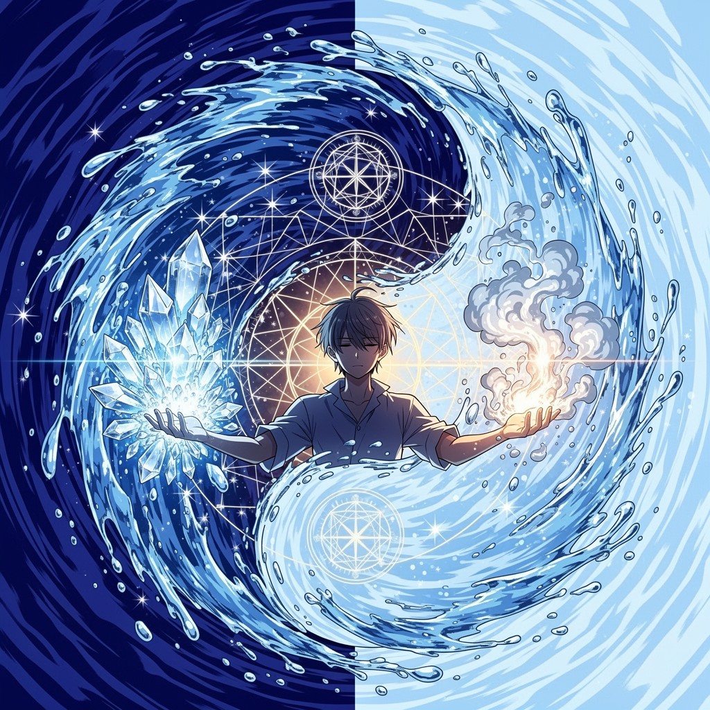 Water Scroll Free Mystical Water Control Image - Anime, Water, Illustration ...