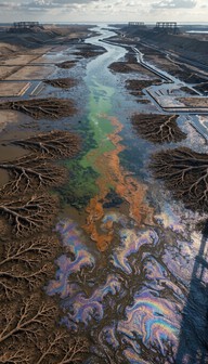 Free Toxic River Pollution Image - Pollution, River, Aerial | Download ...