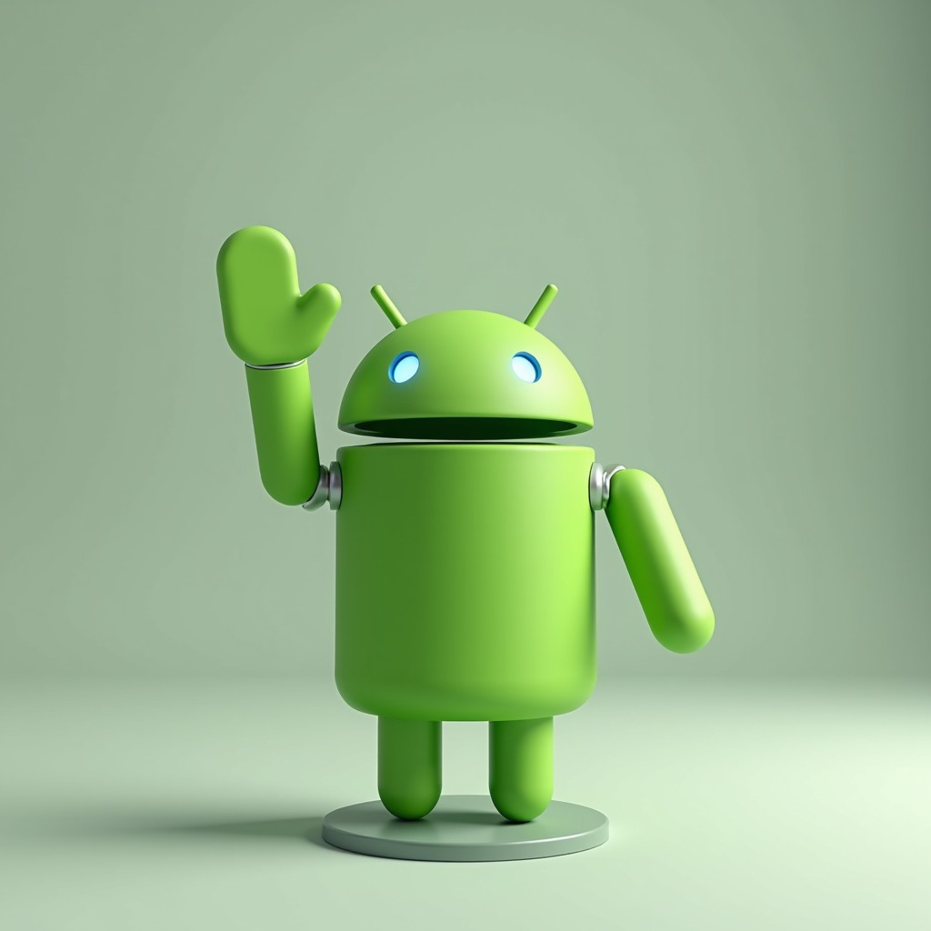 Free Friendly Android Waving Image - Android, Robot, Mascot | Download ...