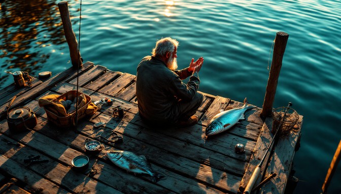 Free Fishing Tales Shared Image - Fisherman, Fishing, Storytelling ...