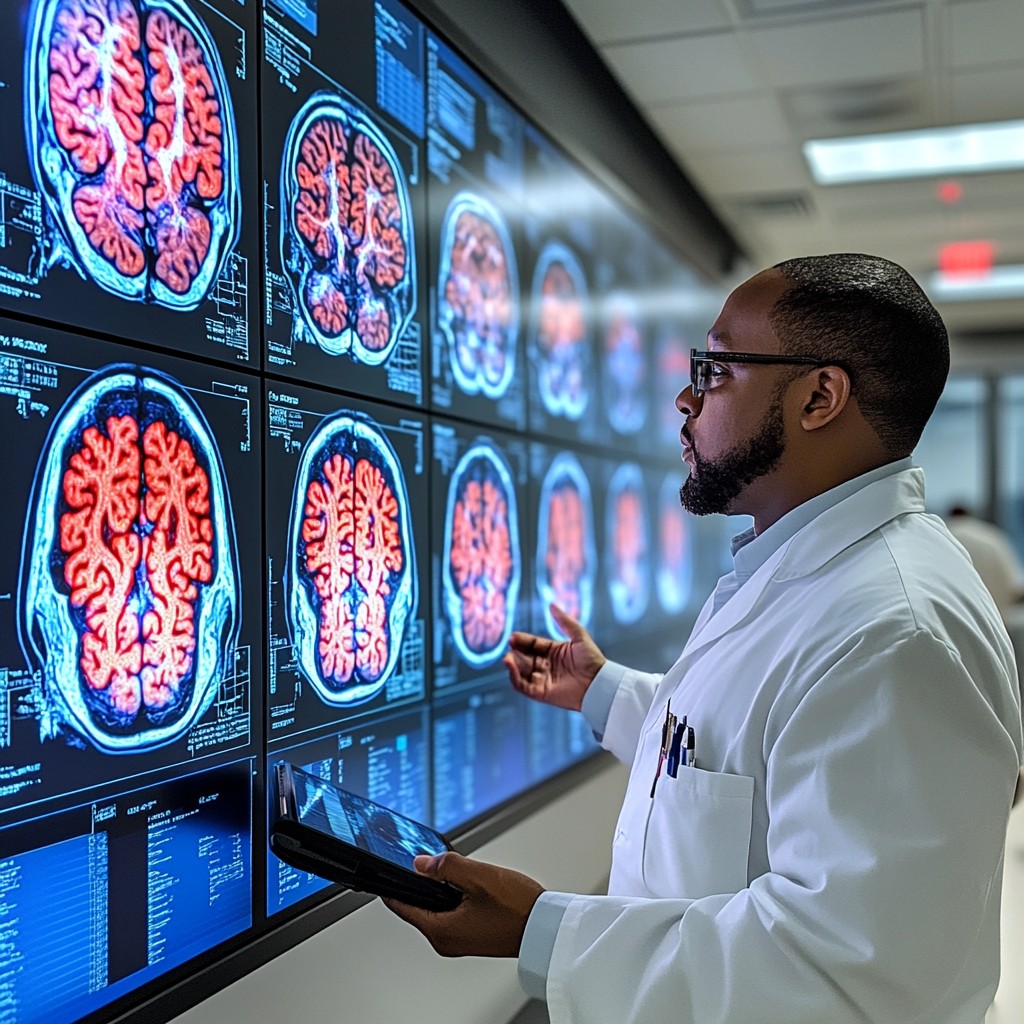 Scan Me Doctor Free Doctor Examining Scans Photo - Doctor, Technology, Brain ...