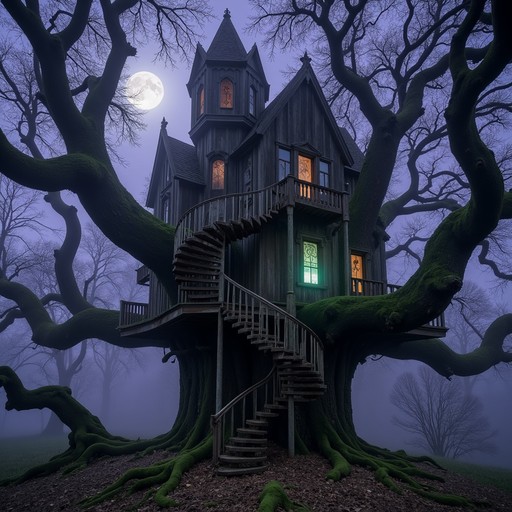 Spooky Treehouse Free Haunted Tree Castle Image - Gothic, Treehouse, Spooky | Download ...