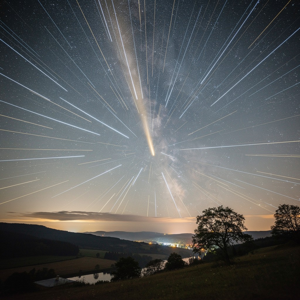 Free Celestial Light Show Image - Meteor, Shower, Night | Download at ...