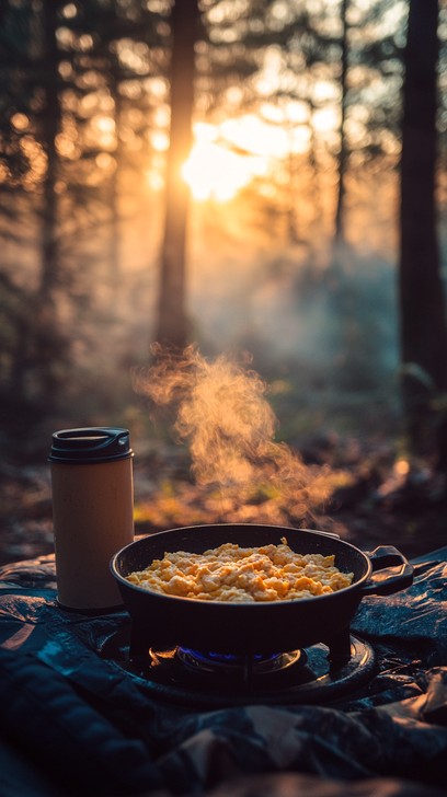 Free Forest Breakfast Scene Image - Forest, Breakfast, Cooking ...