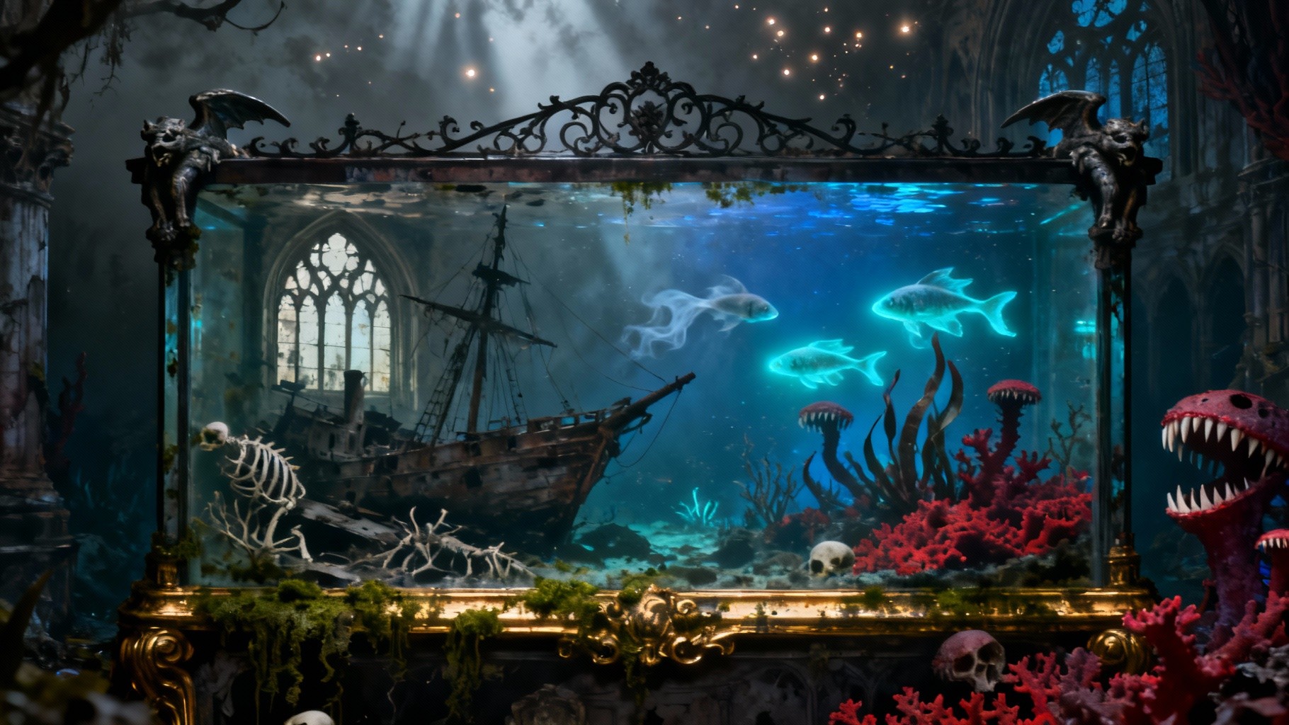 Free Gothic Underwater Nightmare Photo - Gothic, Aquarium, Underwater ...