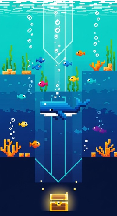 Free Pixelated Ocean Treasures Image - Seashells, Pixelart, Underwater ...