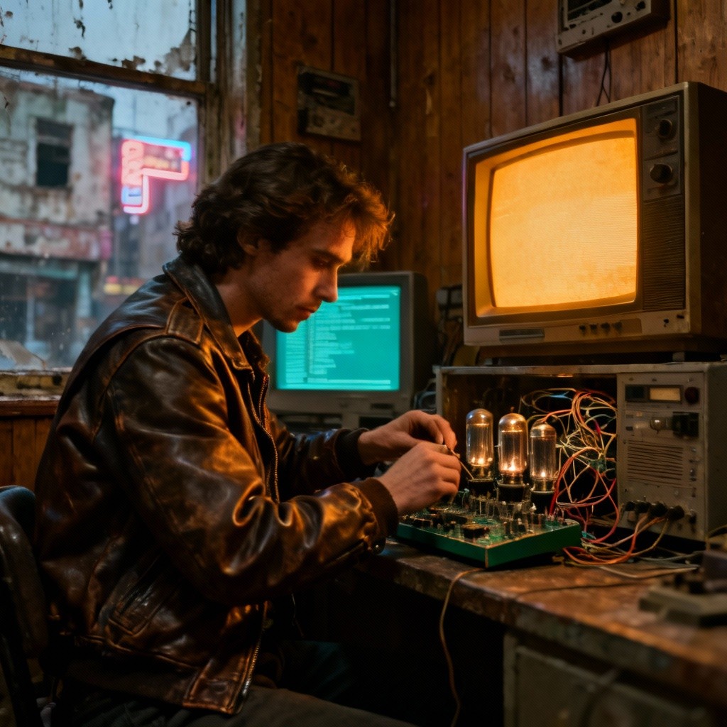 Real Retro Tech Free Retro Tech Repair Image - Retro, Vintage, Cyberpunk | Download at ...