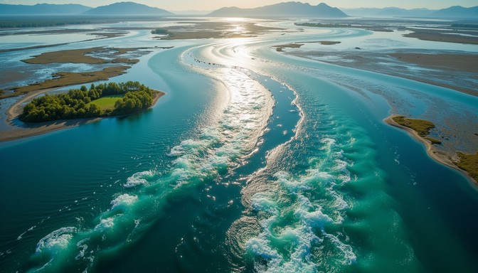 Free Converging Delta Currents Image - Delta, Aerial, River | Download ...
