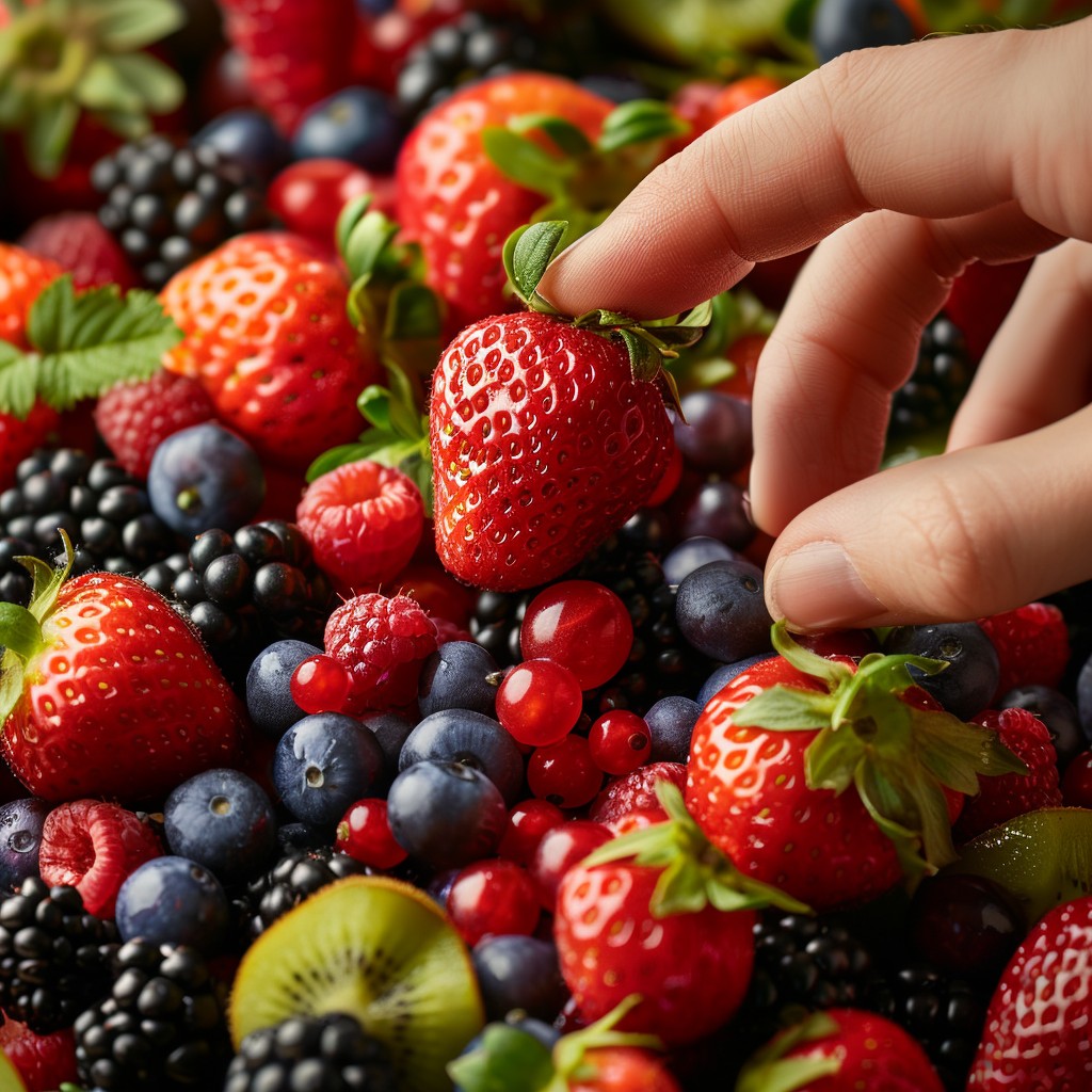 Free Berries Selection Fresh Image - Berries, Strawberry, Hand ...