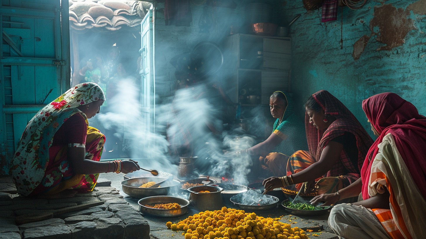 Free Traditional Cooking Scene Image - Cooking, Women, Tradition ...