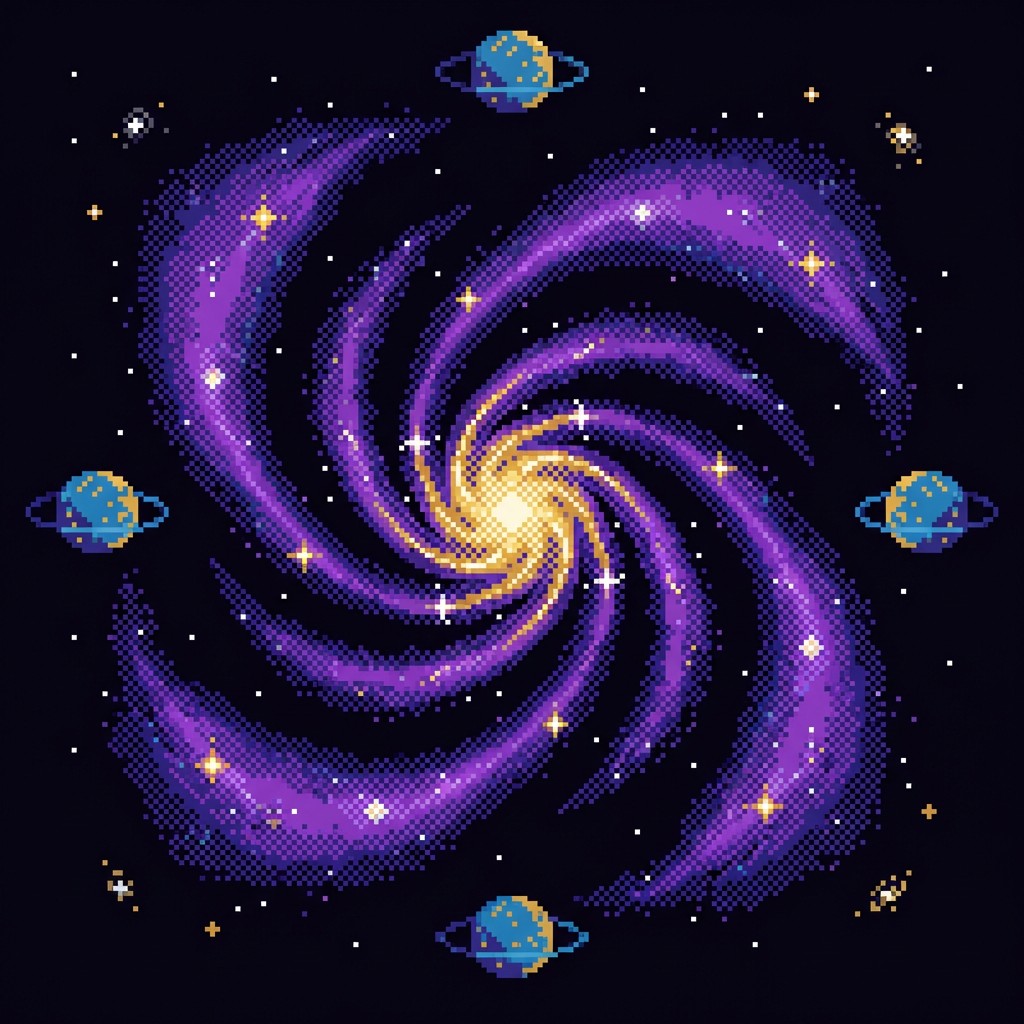 Free Cosmic Pixel Mandala Image - Pixel, Cosmic, Mandala | Download at ...
