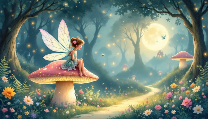 Free Enchanted Fairy Forest Image - Fairy, Mushroom, Forest | Download ...