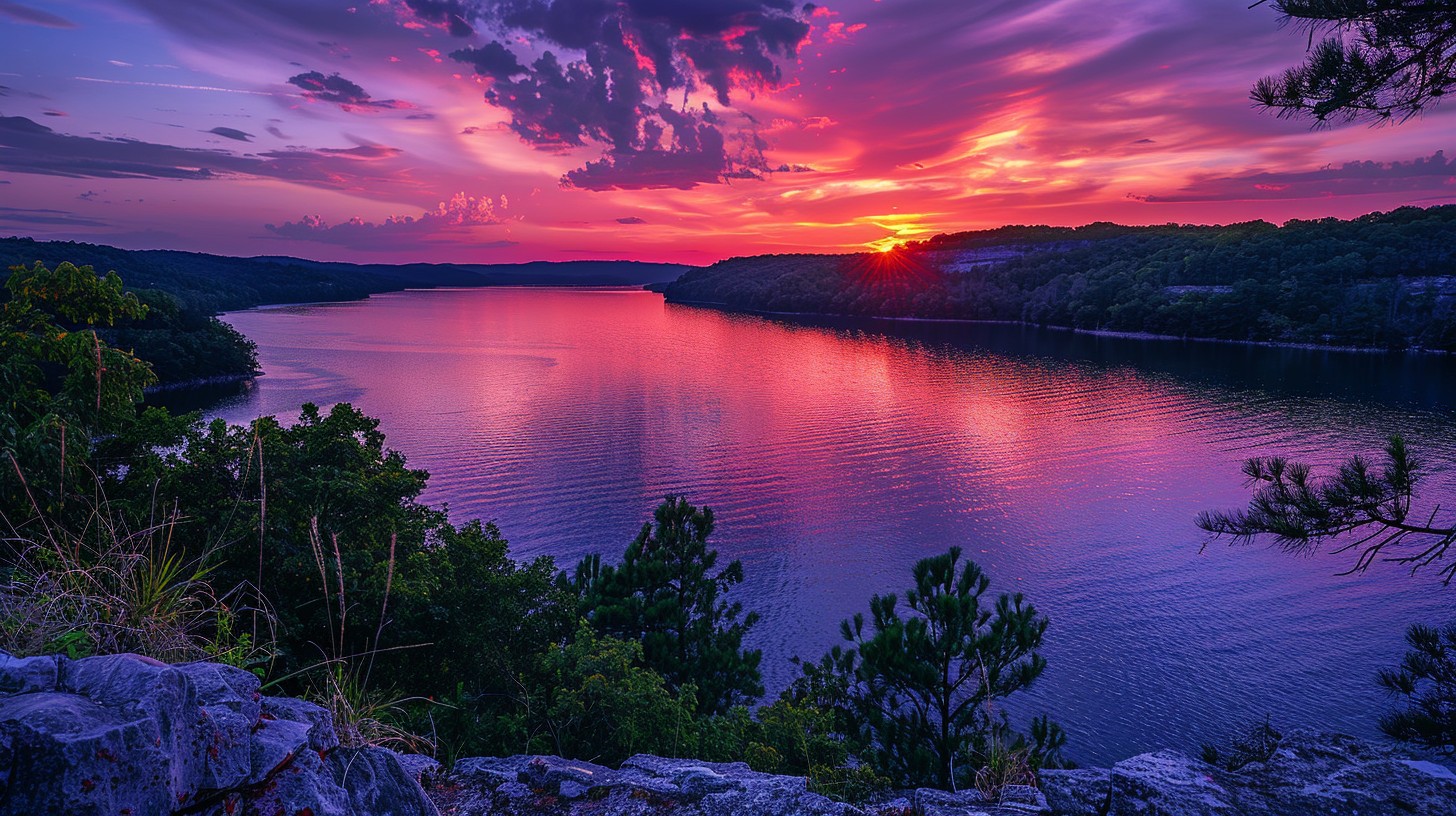 Free Sunset Lake View Image - Sunset, Lake, View | Download at StockCake