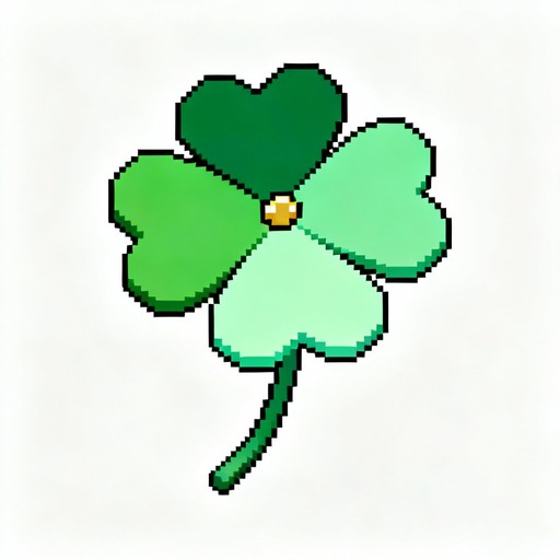 Free Lucky Pixel Clover Image - Clover, Pixel, Lucky | Download at ...