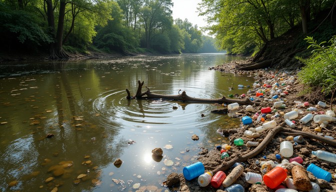 Free Pollution meets nature Image - Pollution, River, Plastic ...