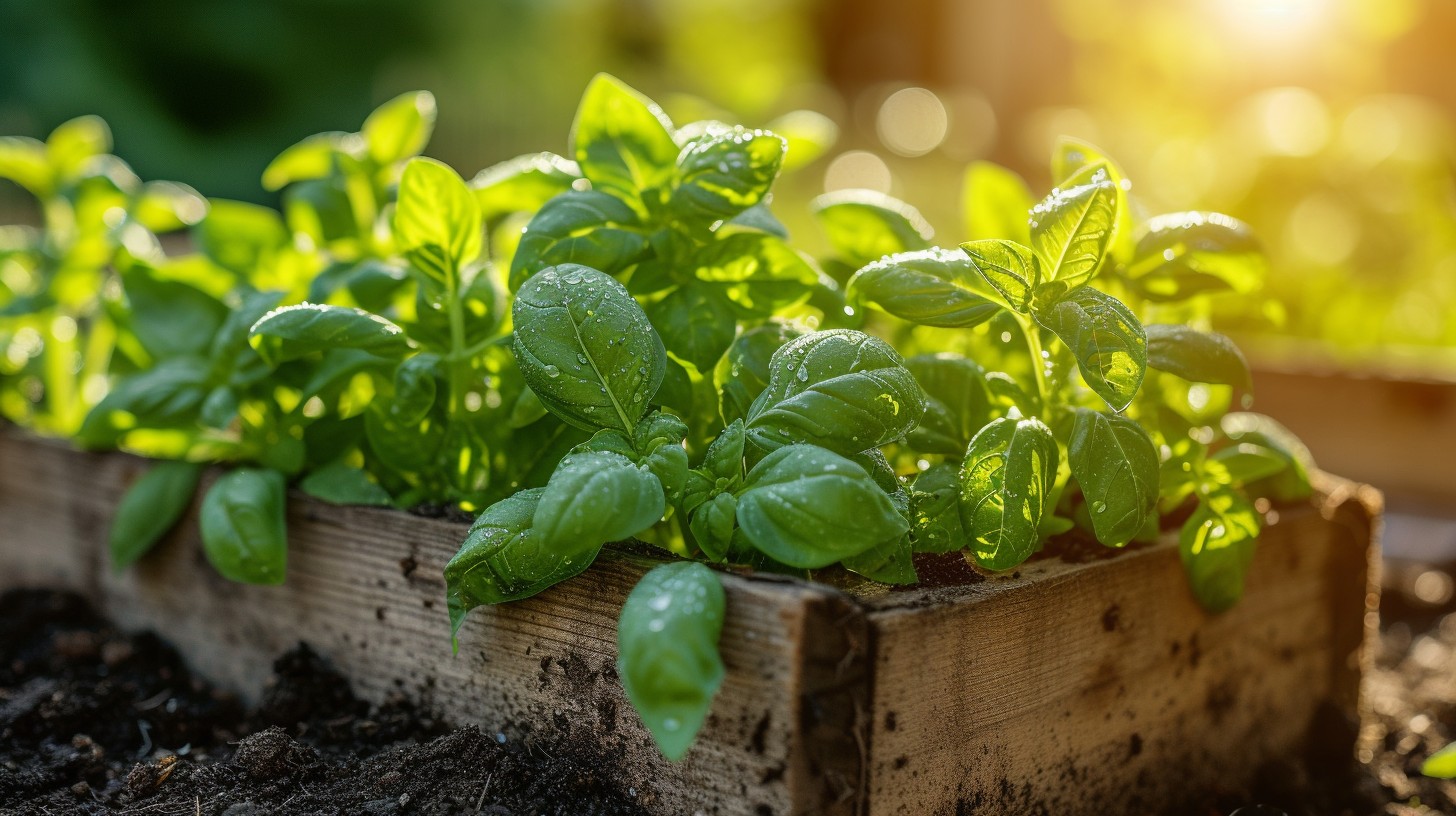 Free Fresh Basil Garden Image - Basil, Garden, Sunlight | Download at ...