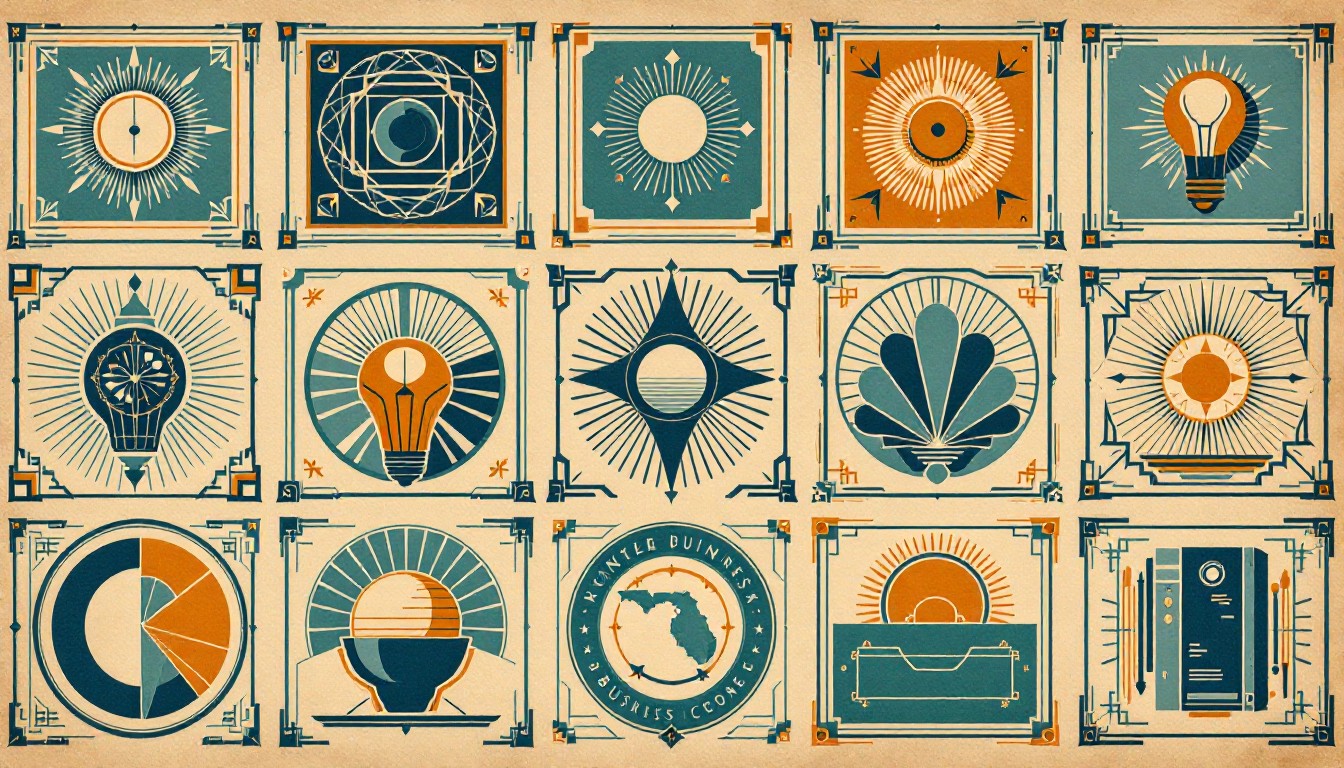 Free Vintage Icon Collection Image - Vintage, Artdeco, Geometric ...