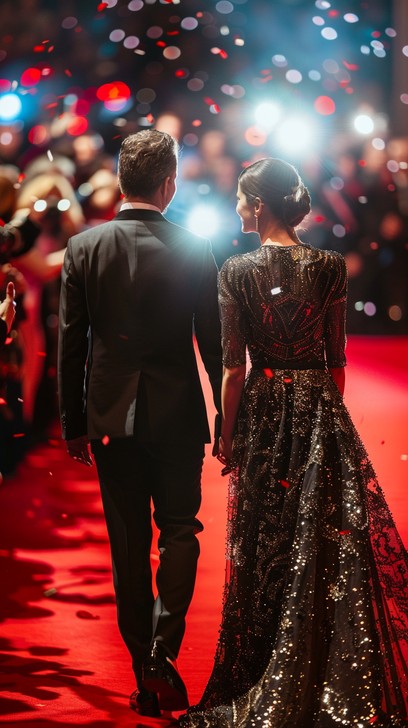 Free Glamorous Red Carpet Image - Red, Carpet, Couple | Download at ...