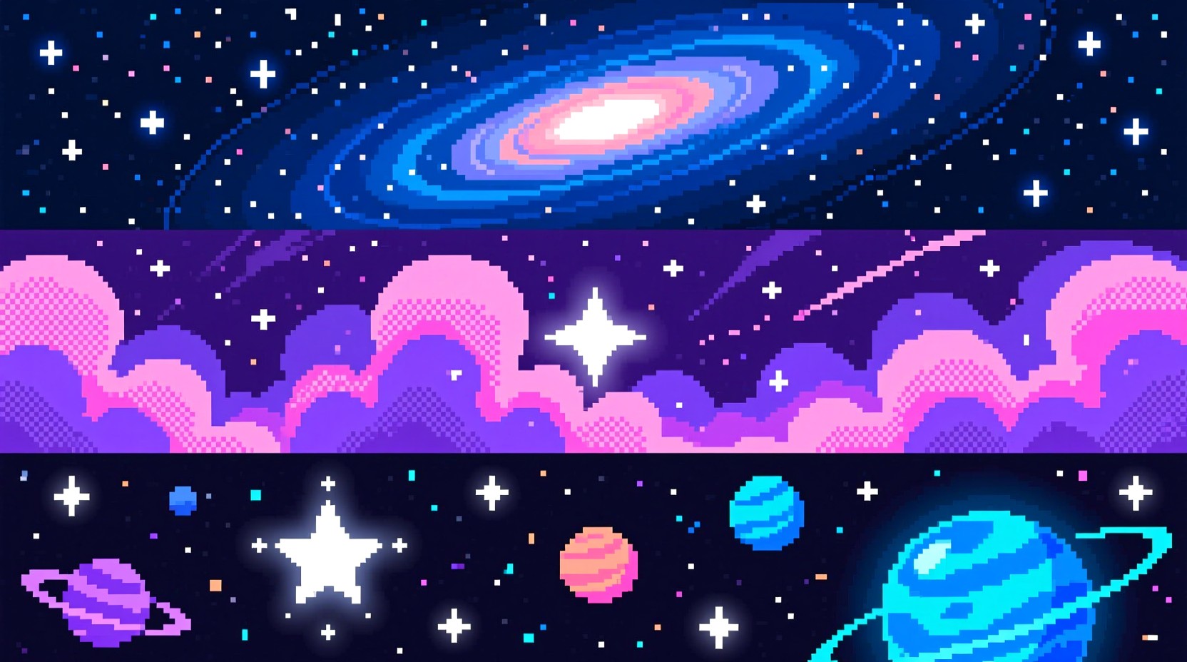 Free Pixel Space Symphony Image - Space, Cosmos, Galaxy | Download at ...