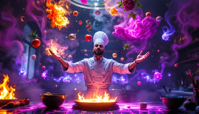 Free Magical Culinary Symphony Image - Chef, Magical, Cooking ...