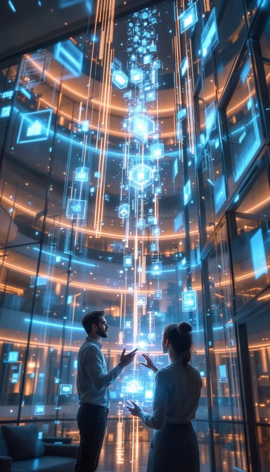 Free Digital Reality Flows Image - Holographic, Futuristic ...